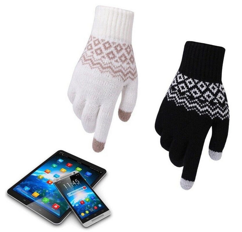 SpionProfi Strickhandschuhe Winter Handschuhe Touchscreen Damen Herren Handy Smartphone Sport Winterhandschuhe mit Touchscreen Funktion für Smartphone & Tablet von SpionProfi