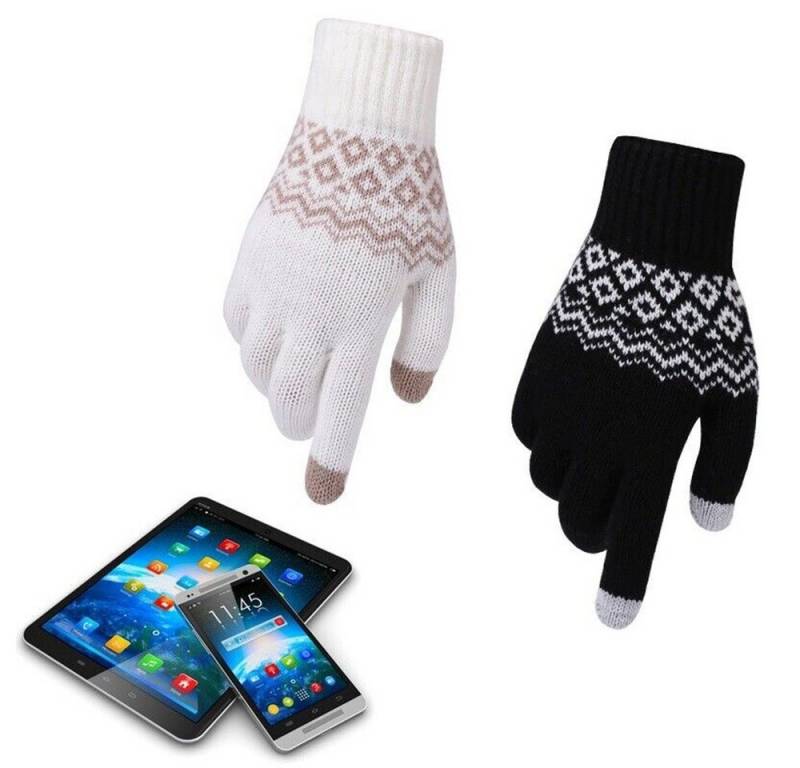 SpionProfi Strickhandschuhe Winter Handschuhe Touchscreen Damen Herren Handy Smartphone Sport Winterhandschuhe mit Touchscreen Funktion für Smartphone & Tablet von SpionProfi
