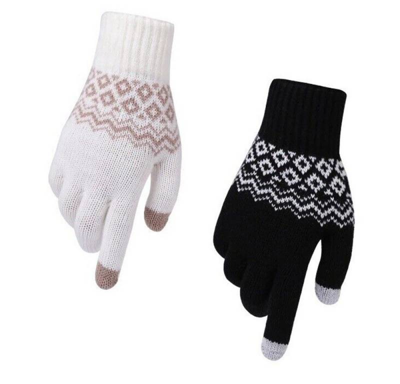 SpionProfi Strickhandschuhe Winter Handschuhe Touchscreen Damen Herren Handy Smartphone Sport Winterhandschuhe mit Touchscreen Funktion für Smartphone & Tablet von SpionProfi