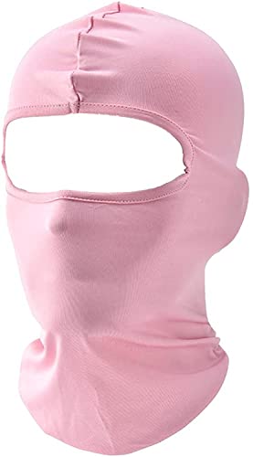 Sturmhaube Sommer Herbst Winter Balaclava für Outdoorsports Radfahren, Snowboarden, Skifahren, Motorrad Fahren UV-Schutz Winddicht Warm Gesichtshaube Skimaske Gesichtsmaske für Herren/Damen Rosa von SpirWoRchlan