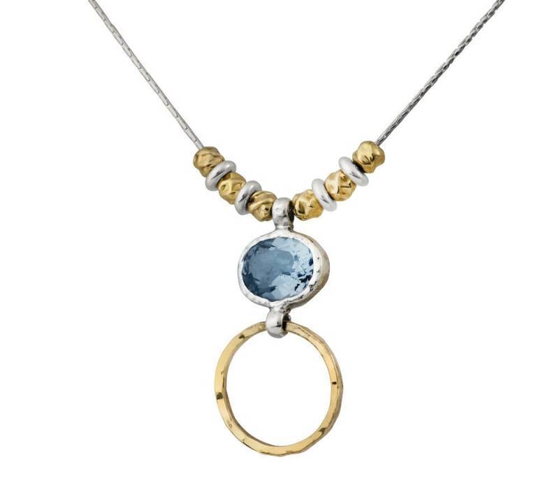 Eleganz in Harmonie - Zweifarbige Edelstein Statement Halskette von SpiraJewels