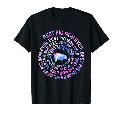 Lustiges Schweinchen Mama Spirale Tie Dye Geschenk Muttertag T-Shirt Lustiges Schweinchen Mama Spirale Tie Dye Geschenk Muttertag T-Shirt von Spiral Pig Mom Ever Mother's Day