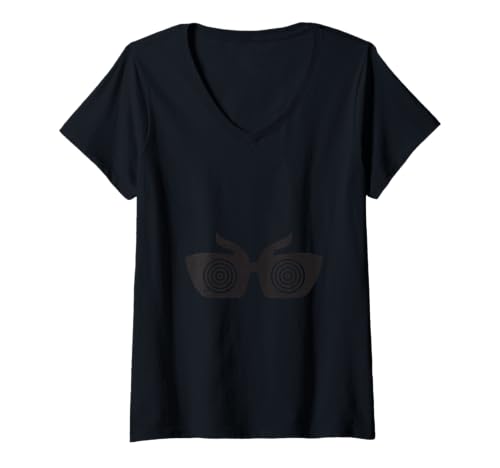 Damen Röntgen-Spezifikationen im Used-Look Retro-Grafik T-Shirt mit V-Ausschnitt Damen Röntgen-Spezifikationen im Used-Look Retro-Grafik T-Shirt mit V-Ausschnitt von Spiral Vision gear