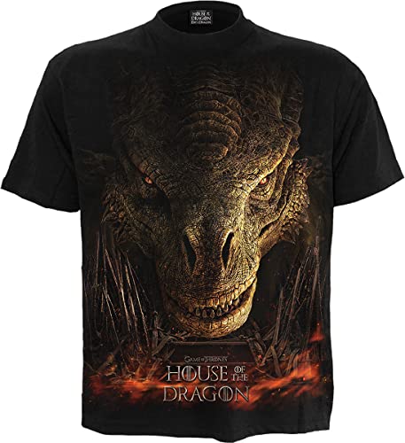 Game of Thrones House of The Dragon - Dragon Throne Männer T-Shirt schwarz 4XL von Spiral