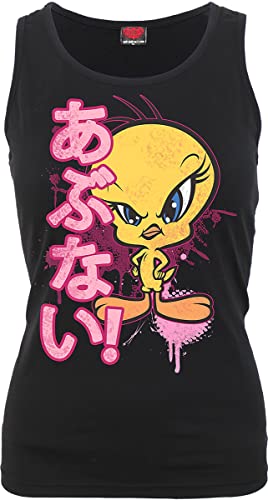 Looney Tunes Damen G058-Tops-Sleeveless T-Shirt, Black, L von Spiral