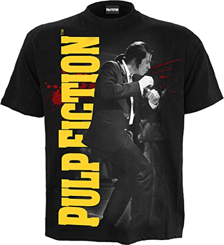 Pulp Fiction Dance Männer T-Shirt schwarz M 100% Baumwolle Fan-Merch, Filme von Spiral