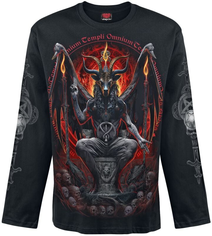 Spiral Baphomet Langarmshirt schwarz in L von Spiral