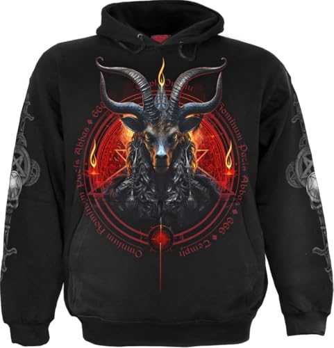 Spiral Baphomet Männer Kapuzenpullover schwarz L 100% Baumwolle Horror, Rockwear Spiral Baphomet Männer Kapuzenpullover schwarz L 100% Baumwolle Horror, Rockwear von Spiral