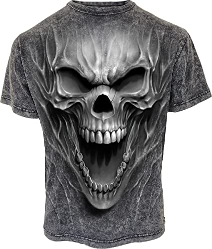 Spiral Beast Within Männer T-Shirt grau L 100% Baumwolle Basics, Rockwear, Totenköpfe von Spiral