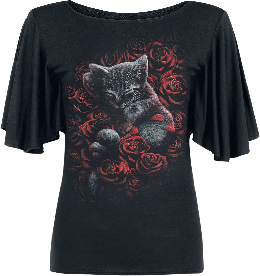 Spiral Bed Of Rose T-Shirt schwarz in 3XL von Spiral