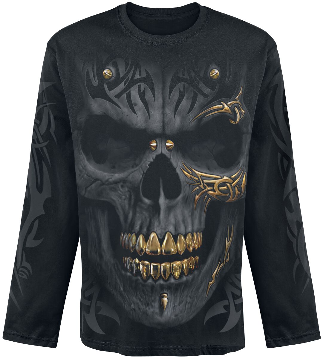 Spiral Black Gold Langarmshirt schwarz in M von Spiral