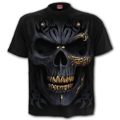 Spiral - Schwarz Gold - T-Shirt Schwarz - 4XL Spiral - Schwarz Gold - T-Shirt Schwarz - 4XL von Spiral