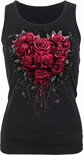 Spiral - Bleeding Heart - Frauen Top - Schwarz - 95% Baumwolle, 5% Elasthan - M von Spiral