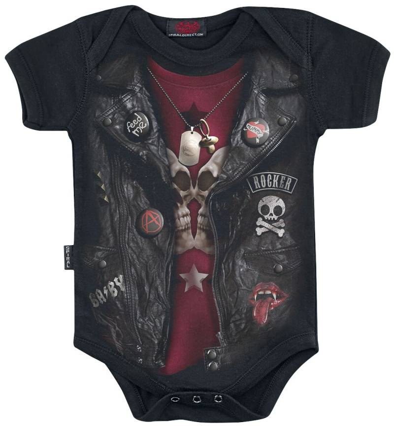 Spiral Body - Baby Biker - XS bis M - für Jungen - Größe M - schwarz von Spiral