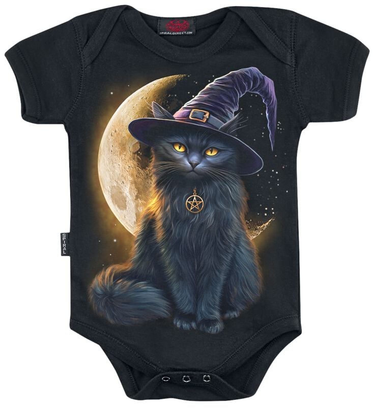 Spiral Body - Familiar Magic - Baby Grows - XS bis M - für Mädchen & Jungen - Größe M - schwarz von Spiral