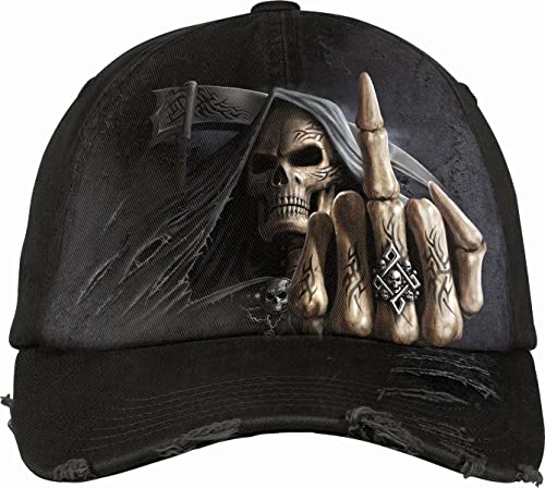 Spiral - Bone Finger - Basecap im Used-Look mit Metallverschluss - L von Spiral