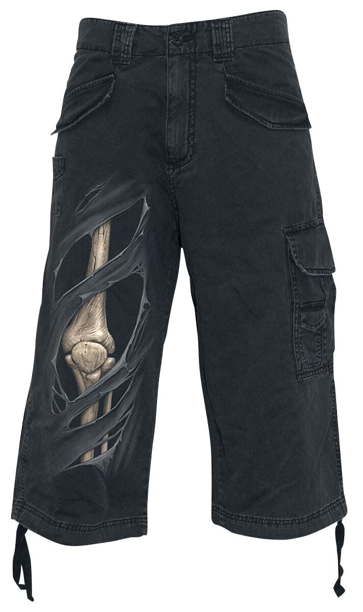 Spiral Bone Rips Short schwarz in XXL von Spiral