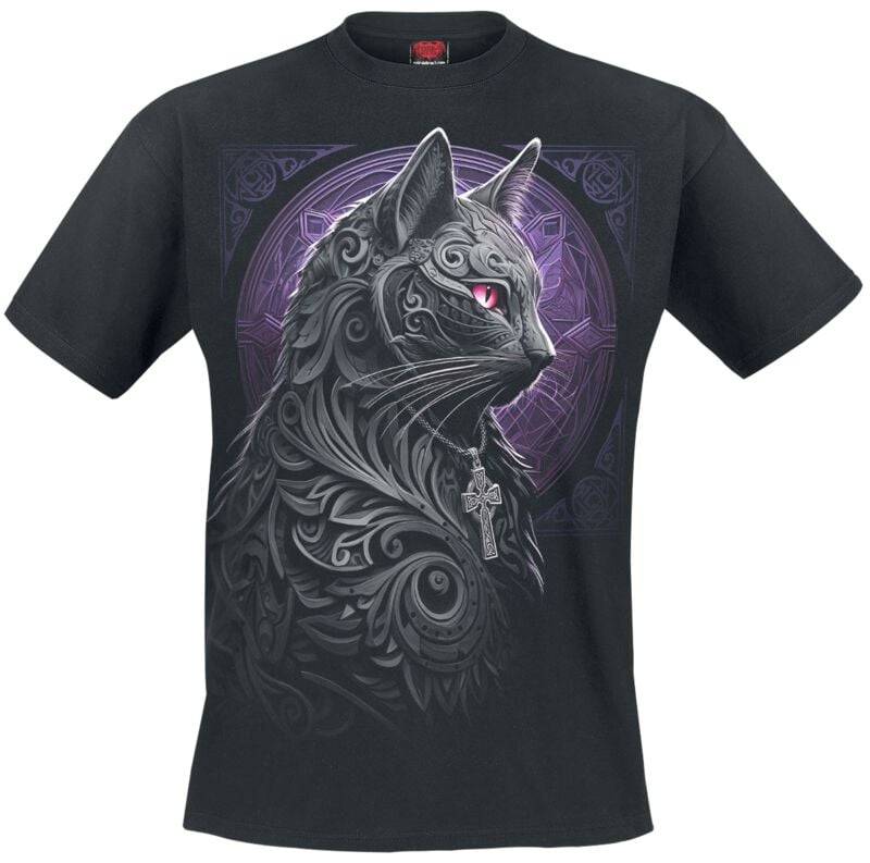 Spiral Celtic Whiskers T-Shirt schwarz in L von Spiral