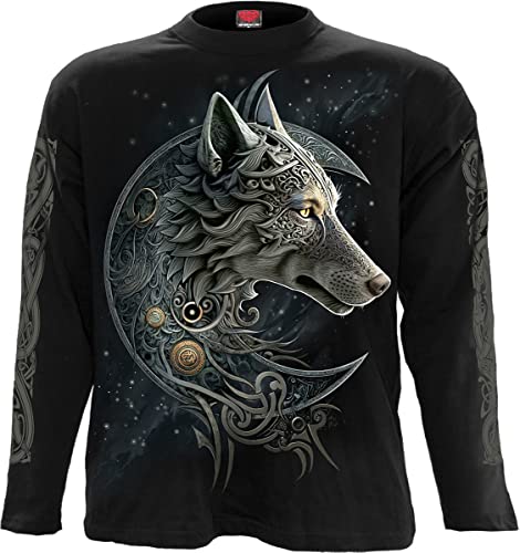 Spiral - Celtic Wolf - Longsleeve T-Shirt schwarz, Schwarz , XL von Spiral