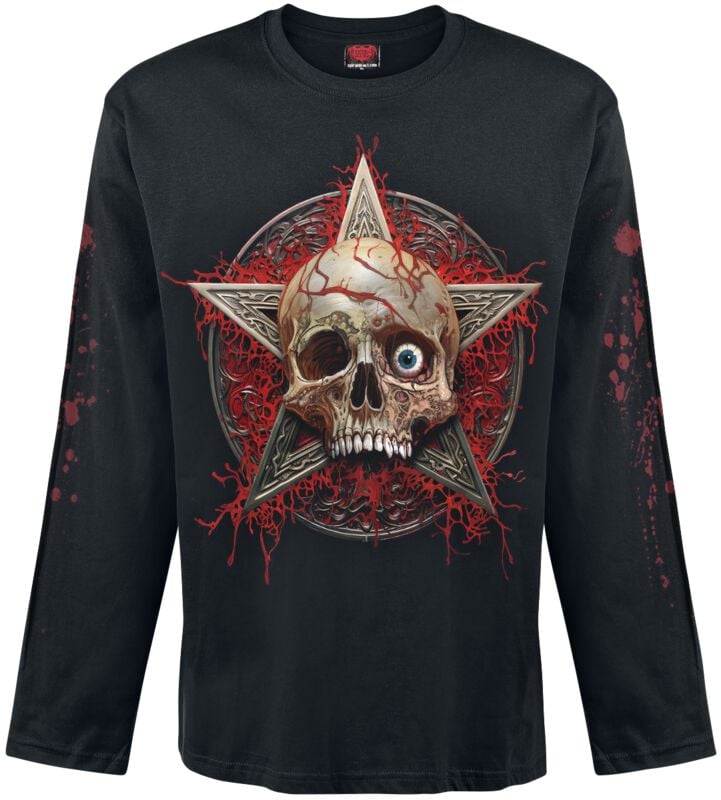 Spiral Creeping Curse - Longleeve Langarmshirt schwarz in L von Spiral