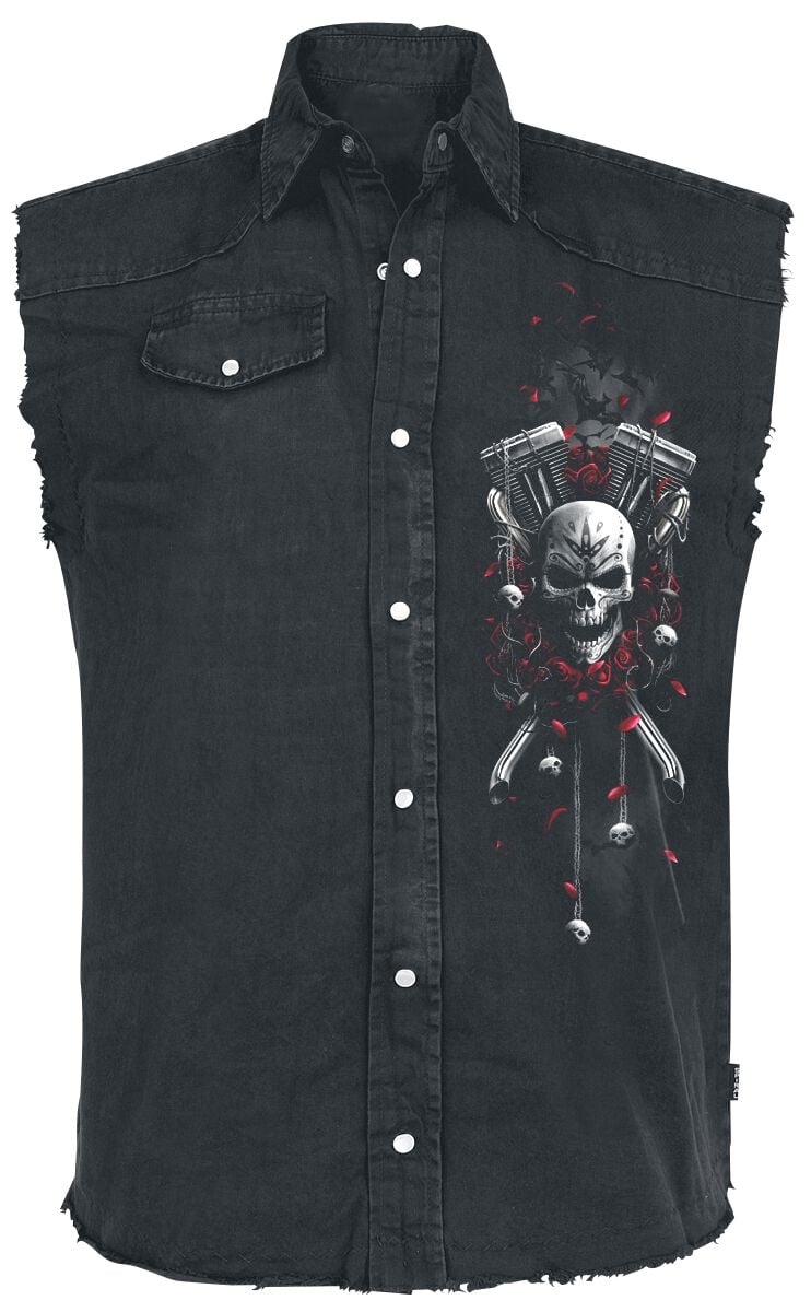 Spiral DOTD Bikers Weste schwarz in L von Spiral