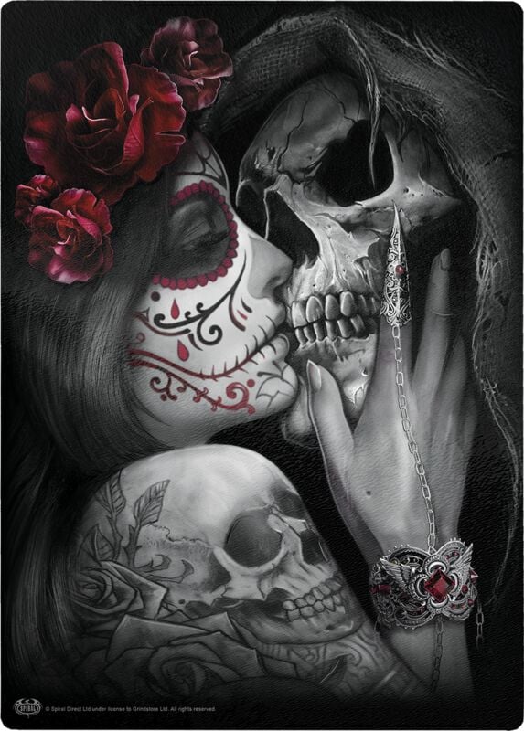 Spiral Dead Kiss Schneidebrett multicolor von Spiral