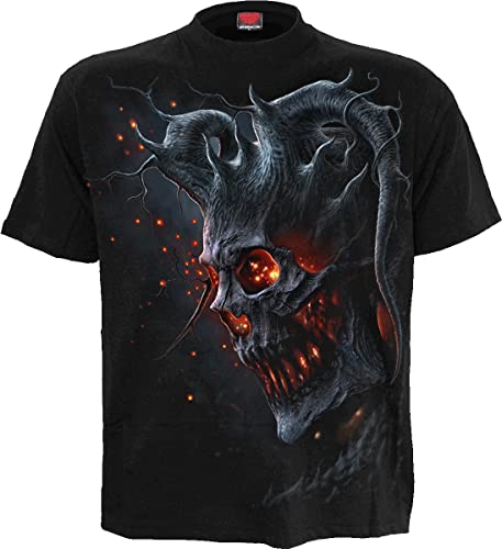 Spiral Death Embers Männer T-Shirt schwarz XXL 100% Baumwolle Basics, Horror, Rockwear, Totenköpfe von Spiral
