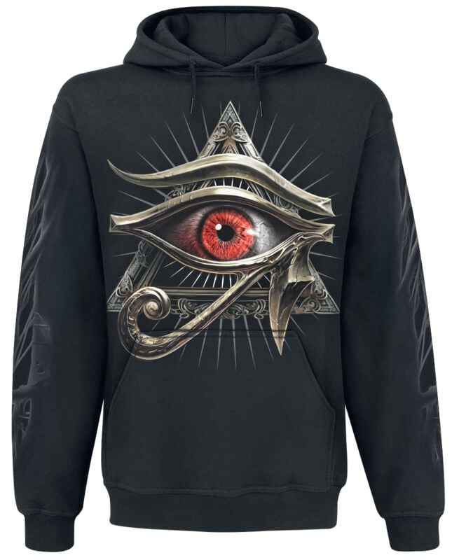Spiral Evil Eye - Hoodie Kapuzenpullover schwarz in L von Spiral