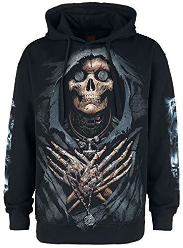 Spiral Ferryman Männer Kapuzenpullover schwarz XXL 100% Baumwolle Gothic, Streetwear von Spiral