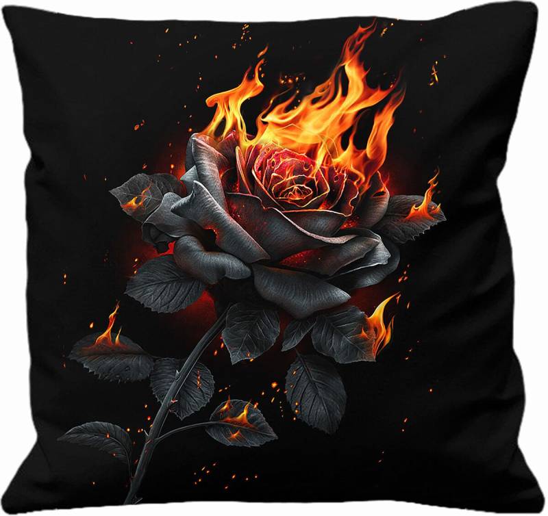 Spiral Flaming Rose Kissen multicolor von Spiral