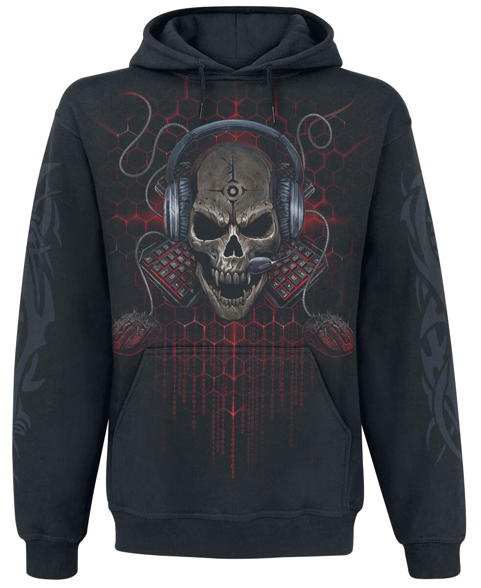 Spiral - Gaming Kapuzenpullover - PC Gamer - S bis XXL - für Männer - Größe M - schwarz von Spiral