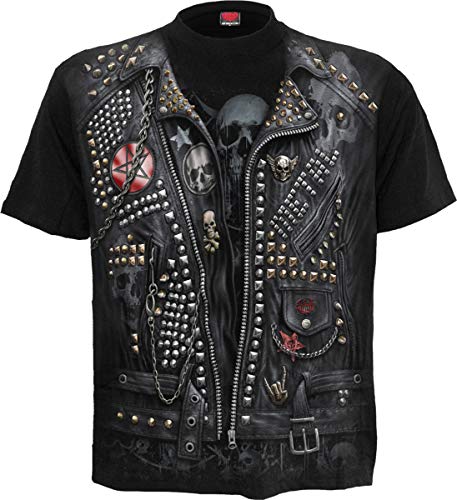 Spiral - Goth Metal - Allover T-Shirt Schwarz - S von Spiral