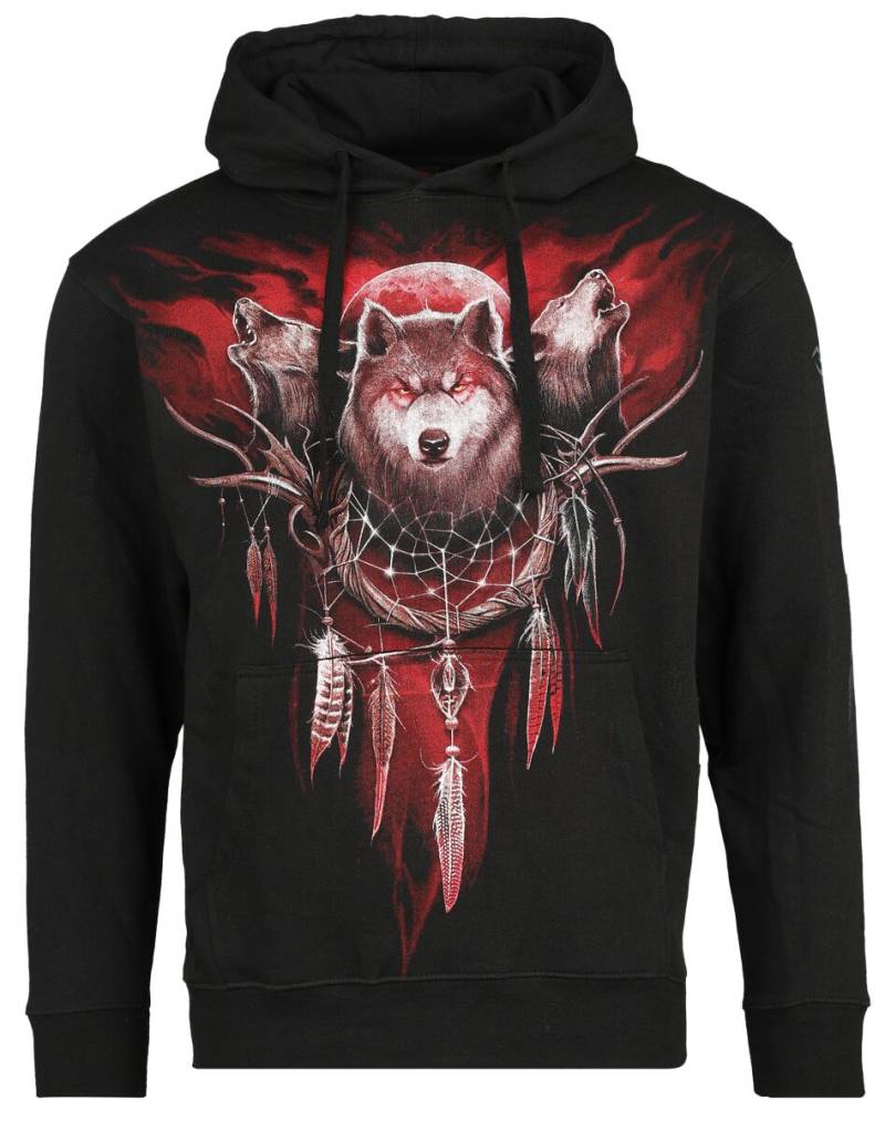 Spiral - Gothic Kapuzenpullover - Cry Of The Wolf - S bis XXL - für Männer - Größe L - schwarz von Spiral