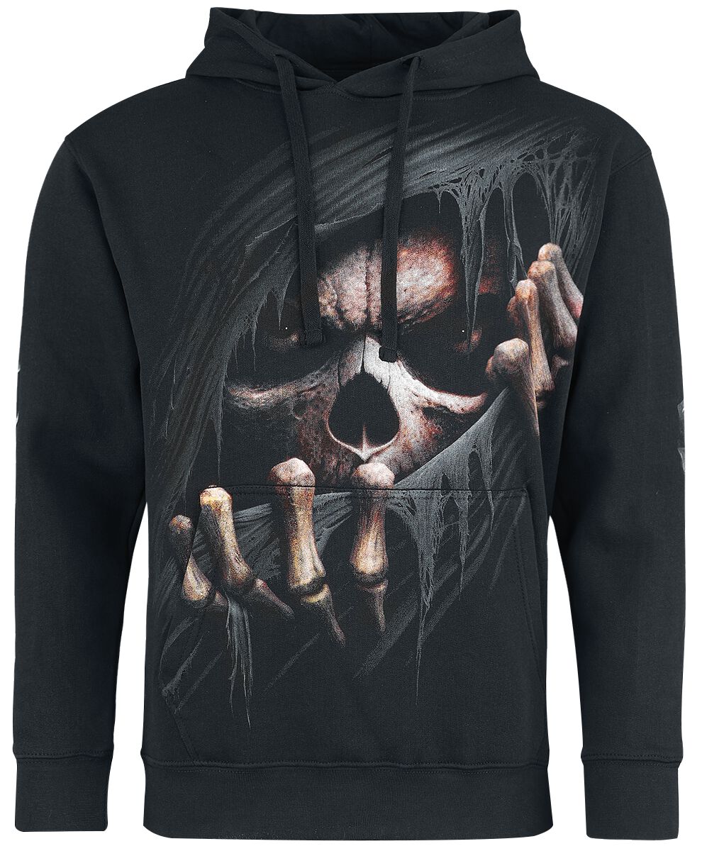 Spiral - Gothic Kapuzenpullover - Grim Ripper - S bis L - für Männer - Größe S - schwarz Spiral - Gothic Kapuzenpullover - Grim Ripper - S bis L - für Männer - Größe S - schwarz von Spiral