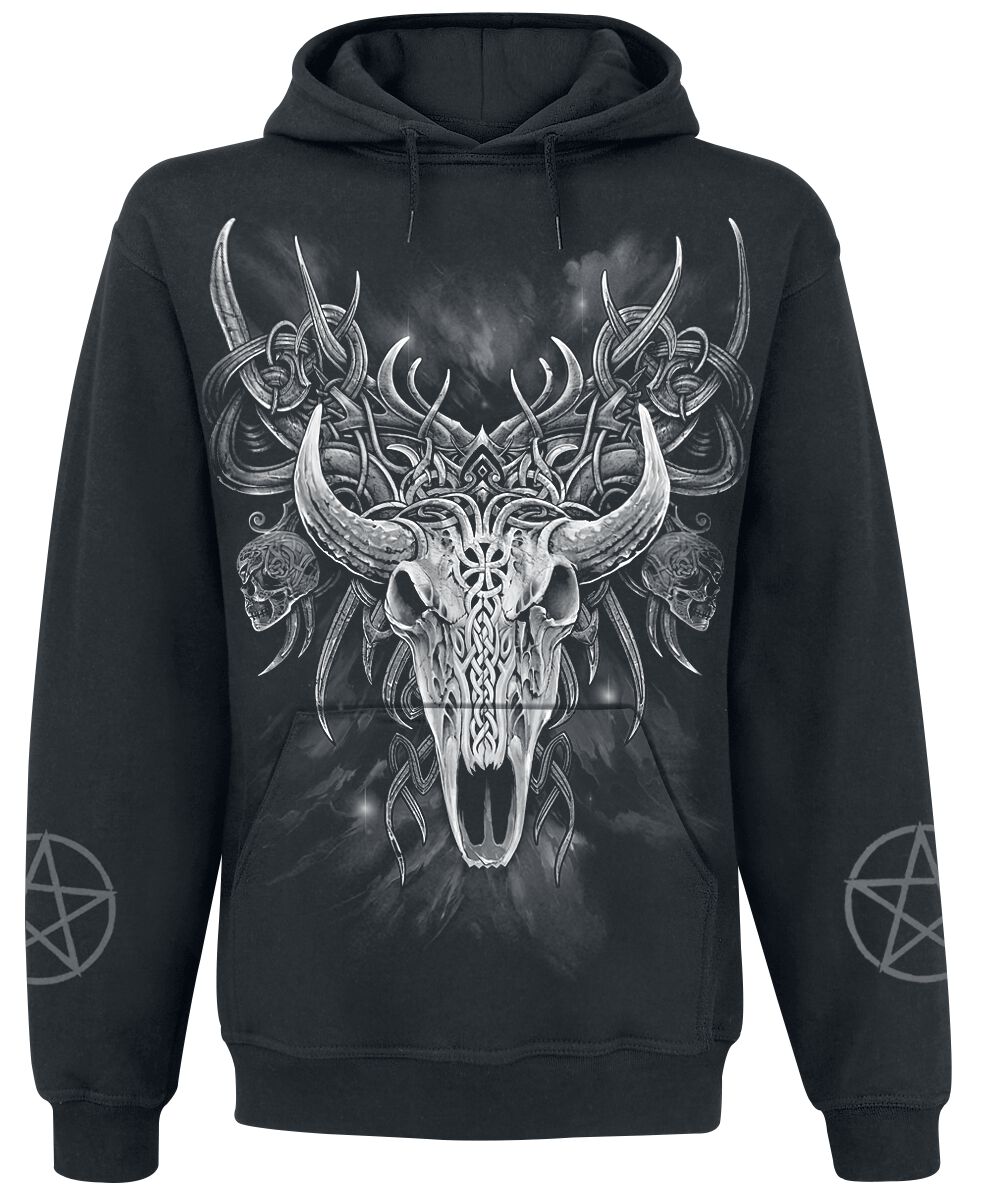 Spiral - Gothic Kapuzenpullover - Horned Spirit - S bis XXL - für Männer - Größe XXL - schwarz von Spiral