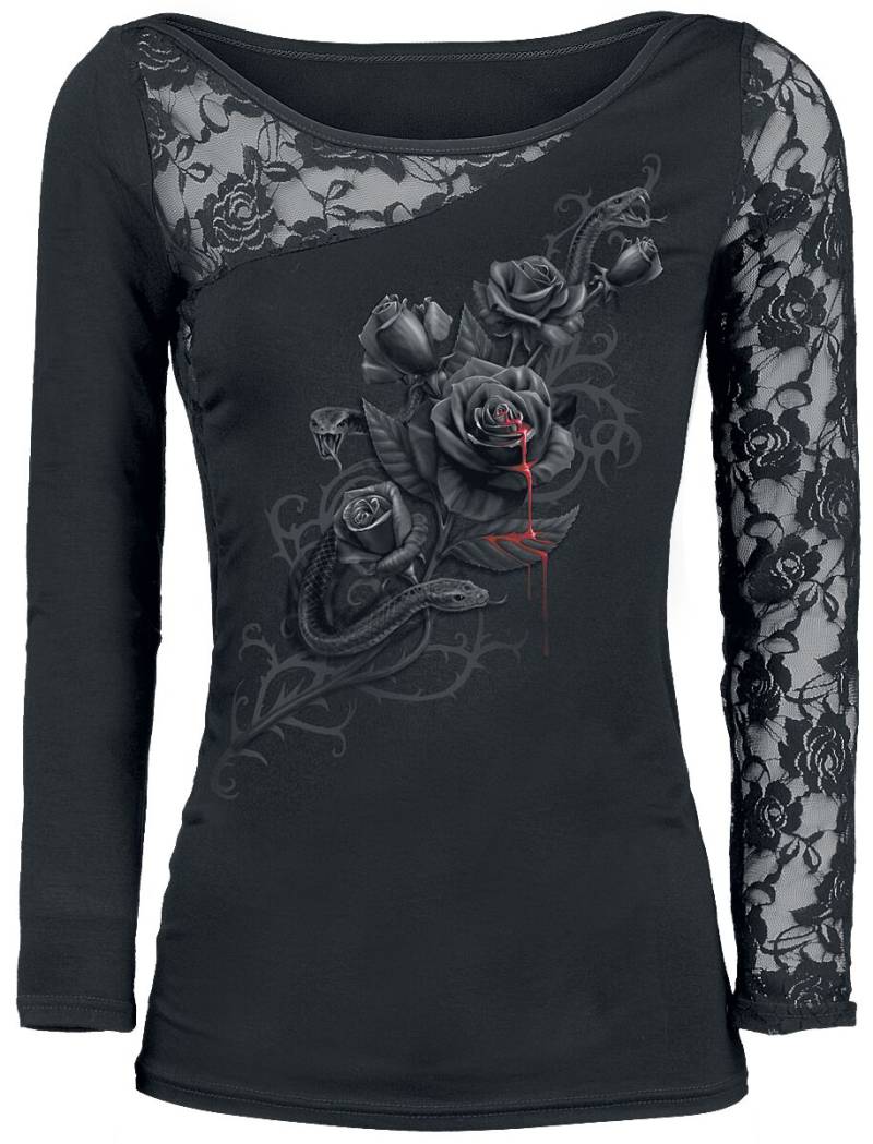 Spiral - Gothic Langarmshirt - Fatal Attraction - S bis XXL - für Damen - Größe M - schwarz von Spiral