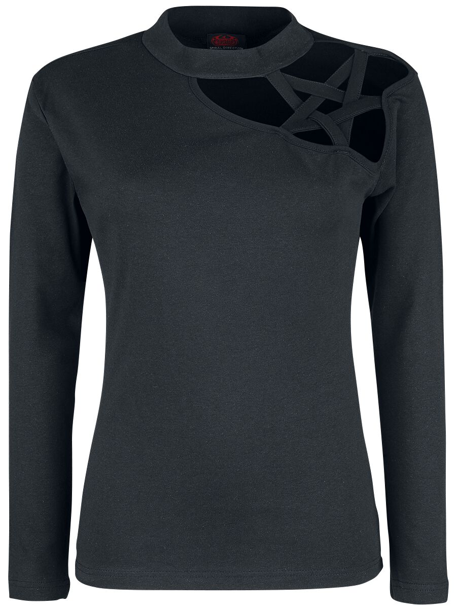 Spiral - Gothic Langarmshirt - Gothic Elegance - S bis XXL - für Damen - Größe S - schwarz von Spiral