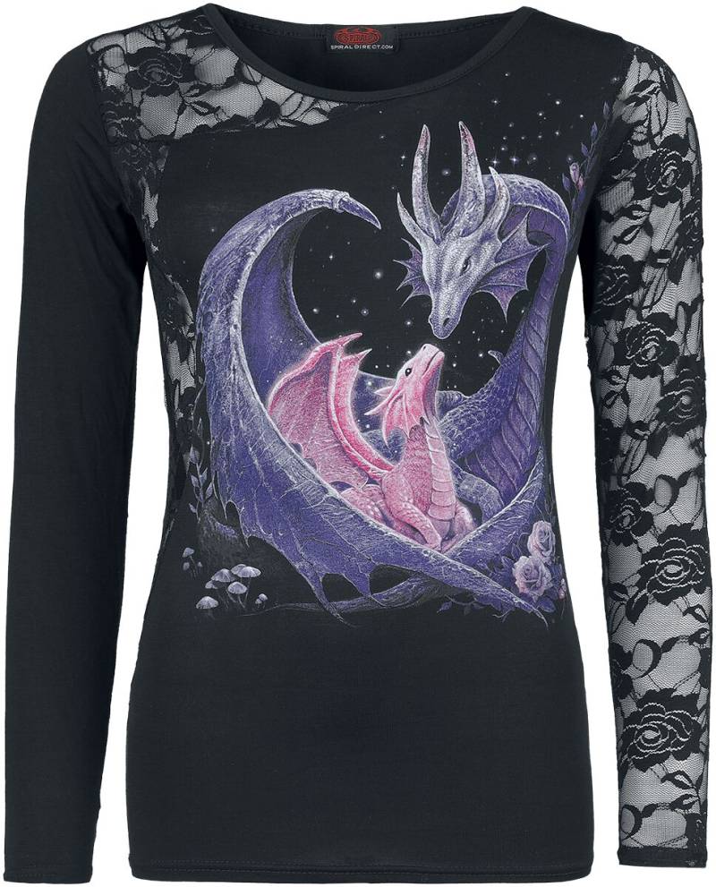 Spiral - Gothic Langarmshirt - Maternal Instincts - M bis XXL - für Damen - Größe L - schwarz von Spiral