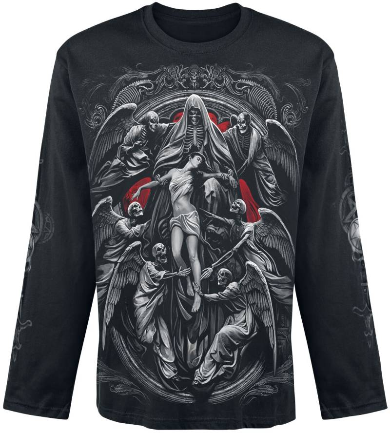 Spiral - Gothic Langarmshirt - Reaper's Door - M bis XXL - für Männer - Größe M - schwarz von Spiral