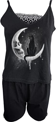 Spiral - Gothic Moon - 2Pc Organic Camisole Pyjama Set - L von Spiral