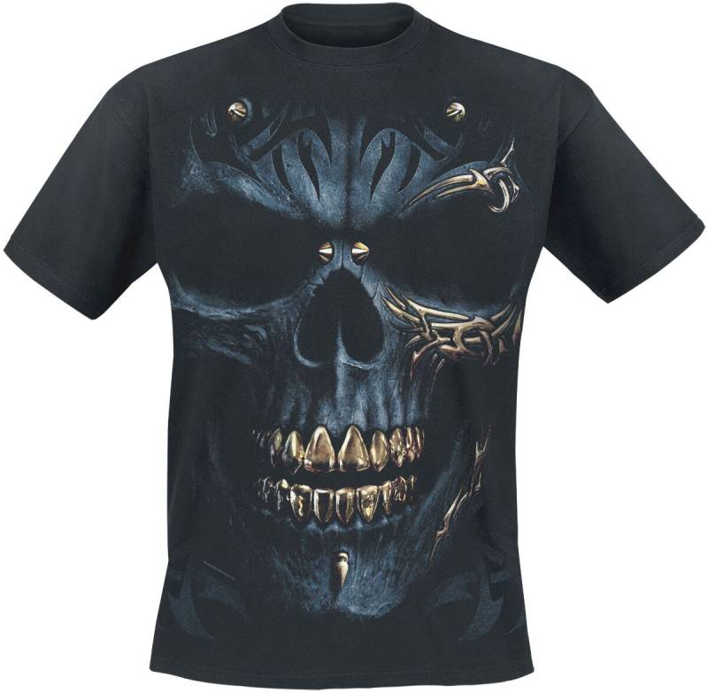 Spiral - Gothic T-Shirt - Black Gold - S bis 4XL - für Männer - Größe XXL - schwarz Spiral - Gothic T-Shirt - Black Gold - S bis 4XL - für Männer - Größe XXL - schwarz von Spiral