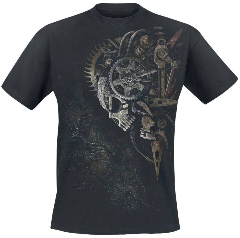 Spiral - Gothic T-Shirt - Diesel Punk - S bis 4XL - für Männer - Größe S - schwarz Spiral - Gothic T-Shirt - Diesel Punk - S bis 4XL - für Männer - Größe S - schwarz von Spiral