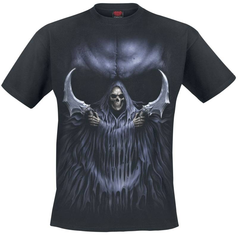 Spiral - Gothic T-Shirt - Double Death - S bis XXL - für Männer - Größe S - schwarz Spiral - Gothic T-Shirt - Double Death - S bis XXL - für Männer - Größe S - schwarz von Spiral