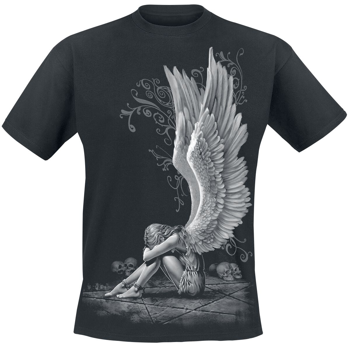 Spiral - Gothic T-Shirt - Enslaved Angel - M bis XXL - für Männer - Größe M - schwarz von Spiral