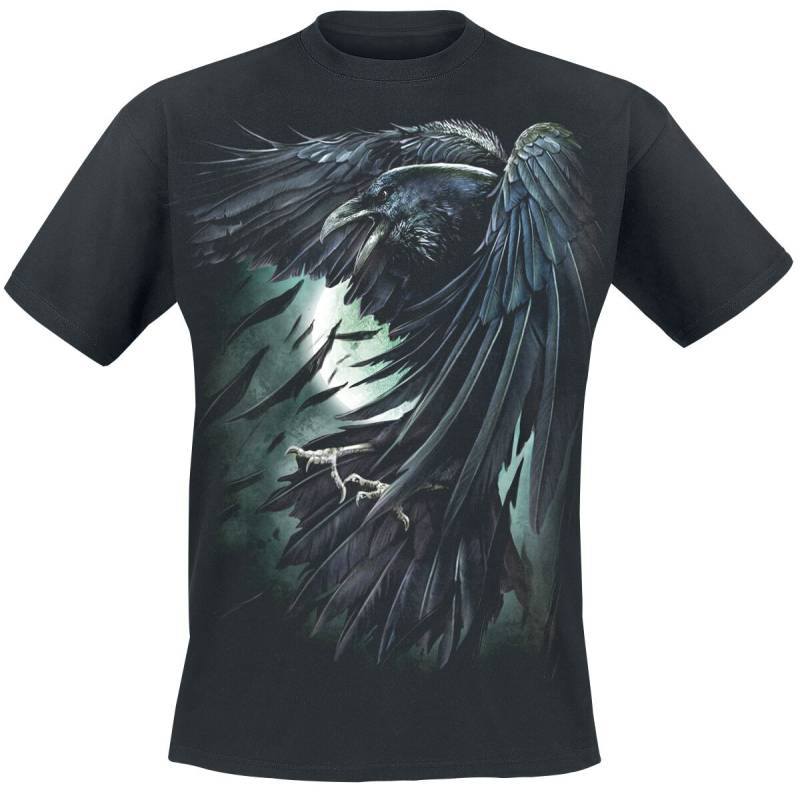 Spiral - Gothic T-Shirt - Shadow Raven - S bis XXL - für Männer - Größe L - schwarz Spiral - Gothic T-Shirt - Shadow Raven - S bis XXL - für Männer - Größe L - schwarz von Spiral