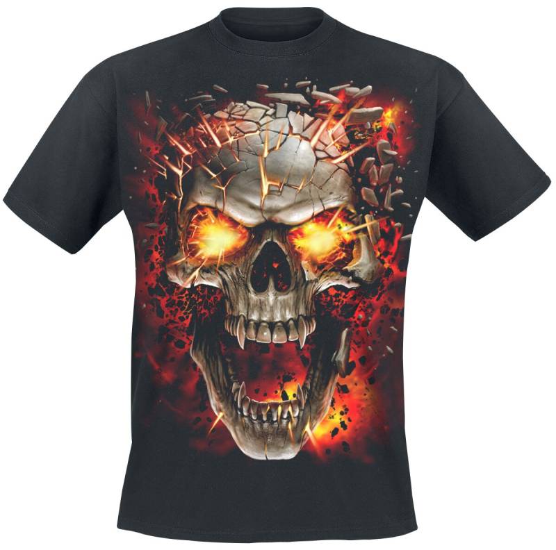 Spiral - Gothic T-Shirt - Skull Blast - M bis XXL - für Männer - Größe L - schwarz Spiral - Gothic T-Shirt - Skull Blast - M bis XXL - für Männer - Größe L - schwarz von Spiral