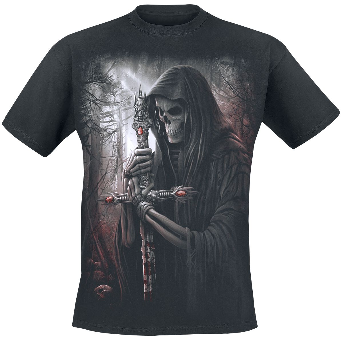 Spiral - Gothic T-Shirt - Soul Searcher - S bis M - für Männer - Größe S - schwarz von Spiral