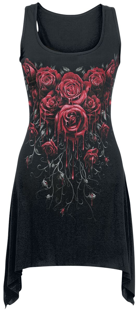 Spiral - Gothic Top - Blood Rose - M bis 4XL - für Damen - Größe XL - schwarz von Spiral
