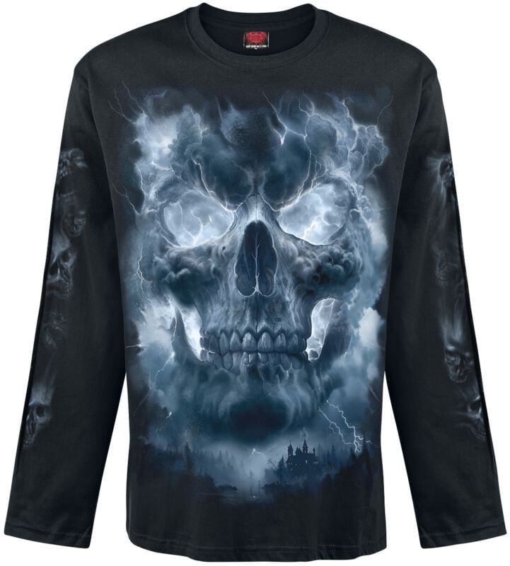 Spiral Grave Skies Longsleeve Langarmshirt schwarz in M von Spiral