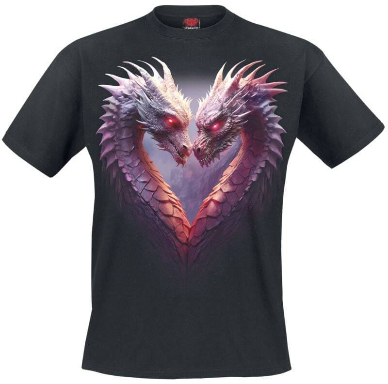 Spiral Heart Of Dragons T-Shirt schwarz in M von Spiral